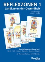Ewald Kliegel: Reflexzonen Tafeln - 5 farbige Tafeln mit 16-seitigem Begleitheft, in Mappe, Din A5 ISBN 978-3-89060-473-2 Neue Erde Verlag